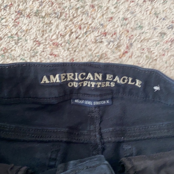 Black Denim Midi Short - Picture 3 of 3